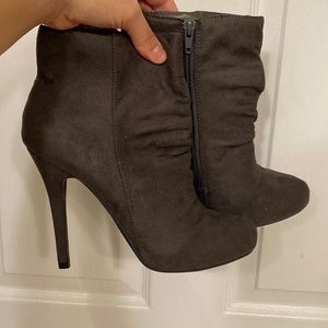 Never used gray booties